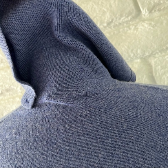 Stylish Blue 100% Cashmere Sweater by Griffen - Picture 4 of 4